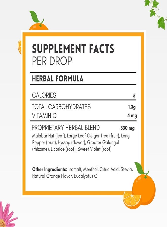 HERBION Naturals Cough Drops, Sugar Free with Stevia, Dietary Supplement, Soothes Cough, for Adults & Children Over 6 Years,18 Count, Orange, Pack of 1 - Image 5